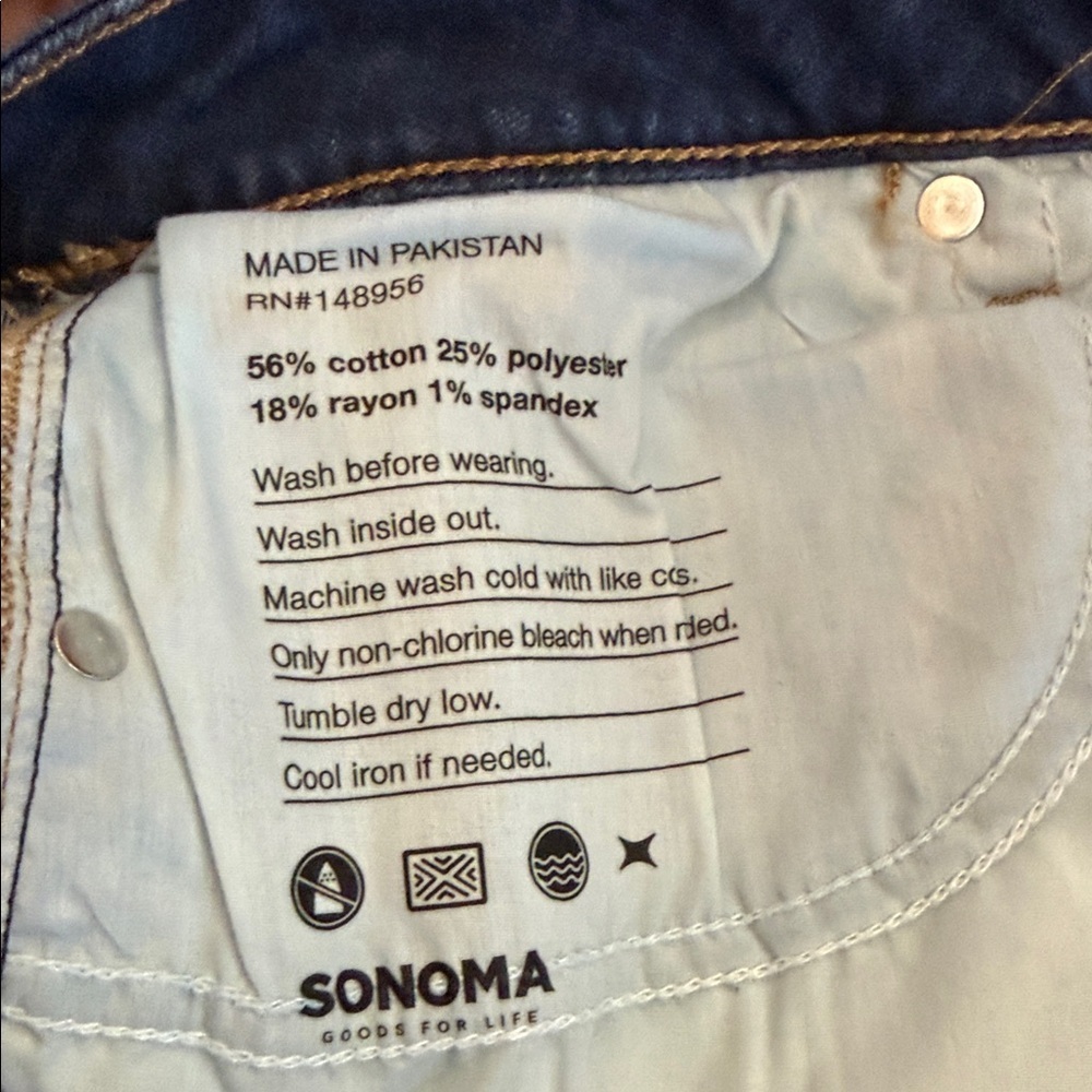 Sonoma Skinny Jeans Medium Wash Size 12 (Tag Missing – See Measurements) - Picture 6 of 9